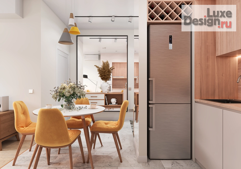 Дизайн интерьера двухкомнатной квартиры "Компактная квартира на Амурской для молодой пары" (фото 10)