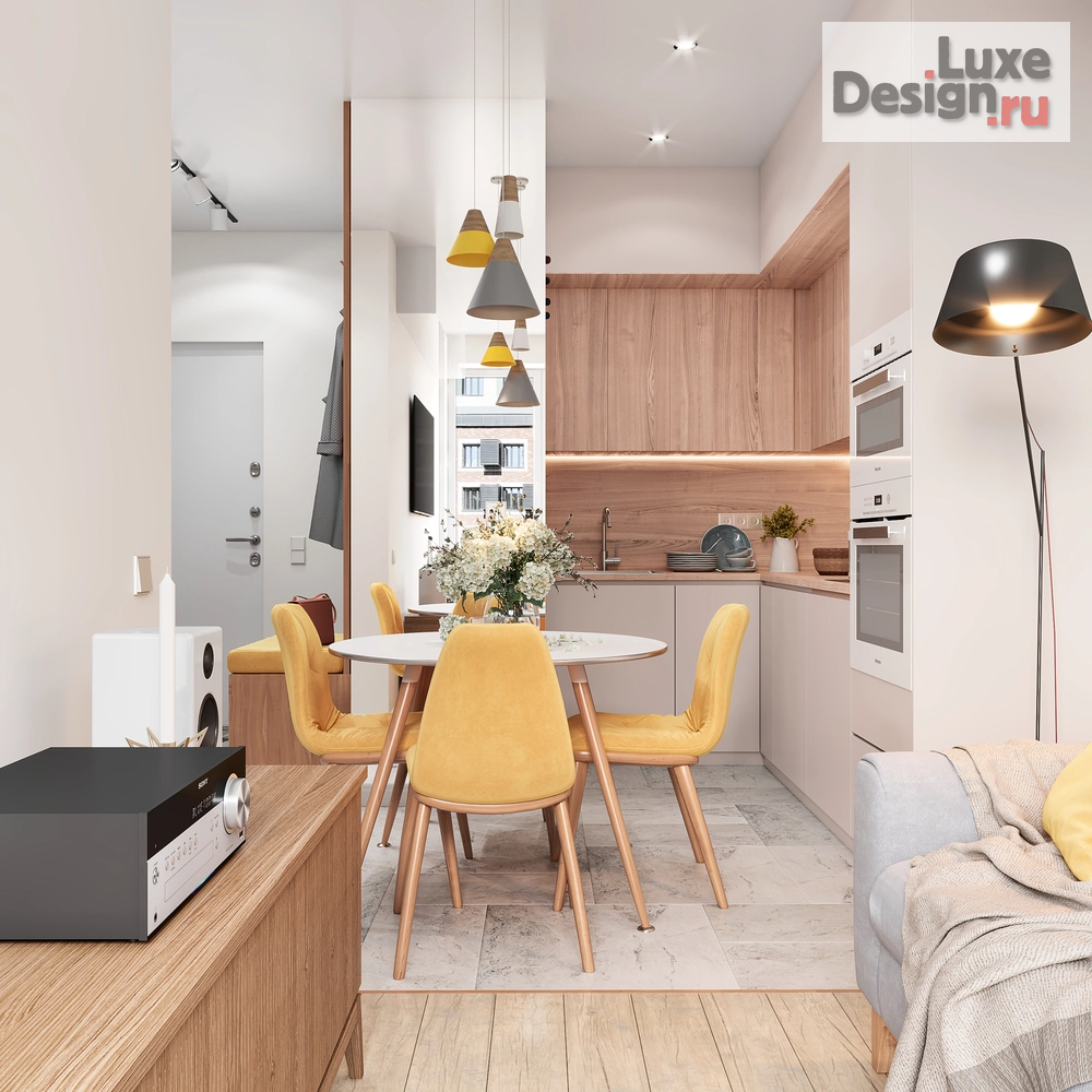 Дизайн интерьера двухкомнатной квартиры "Компактная квартира на Амурской для молодой пары" (фото 11)