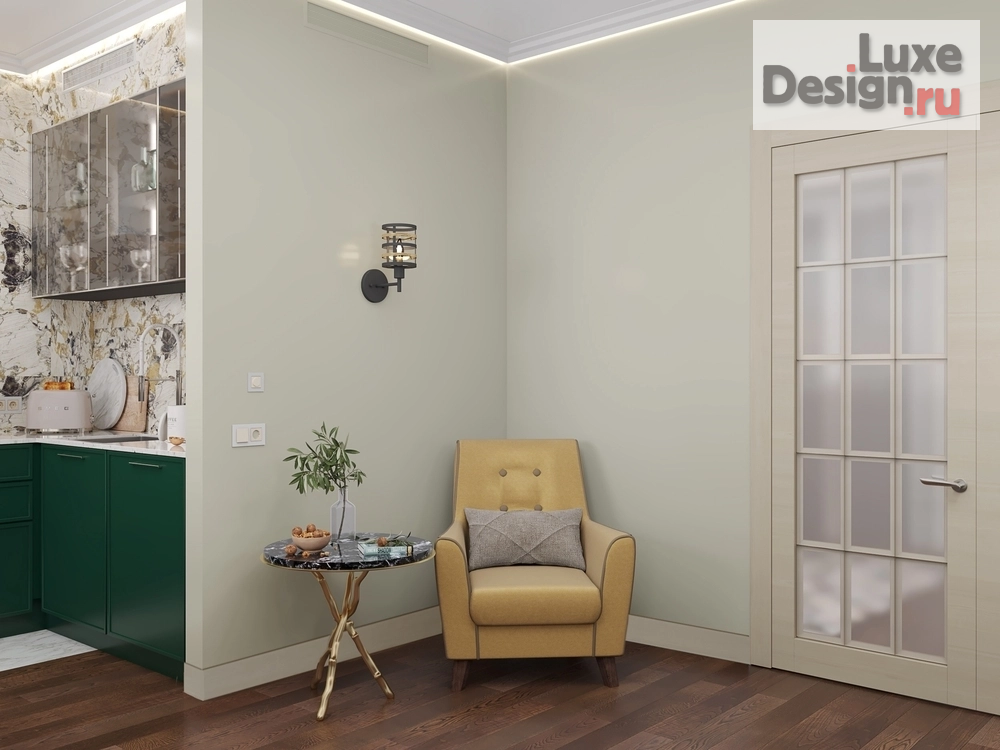 Дизайн интерьера квартиры "Квартира для молодой семьи на ул. Викторенко" (фото 7) от дизайнера Молоткова Анастасия Александровна Дизайн интерьера квартиры "Квартира для молодой семьи на ул. Викторенко" (фото 7)