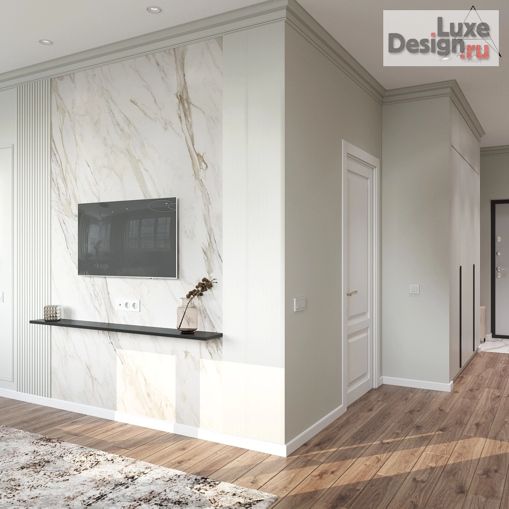 Дизайн интерьера двухкомнатной квартиры "ЖК Любовь и голуби" (фото 3)