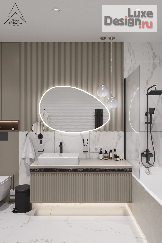 Дизайн интерьера двухкомнатной квартиры "ЖК Любовь и голуби" (фото 16)