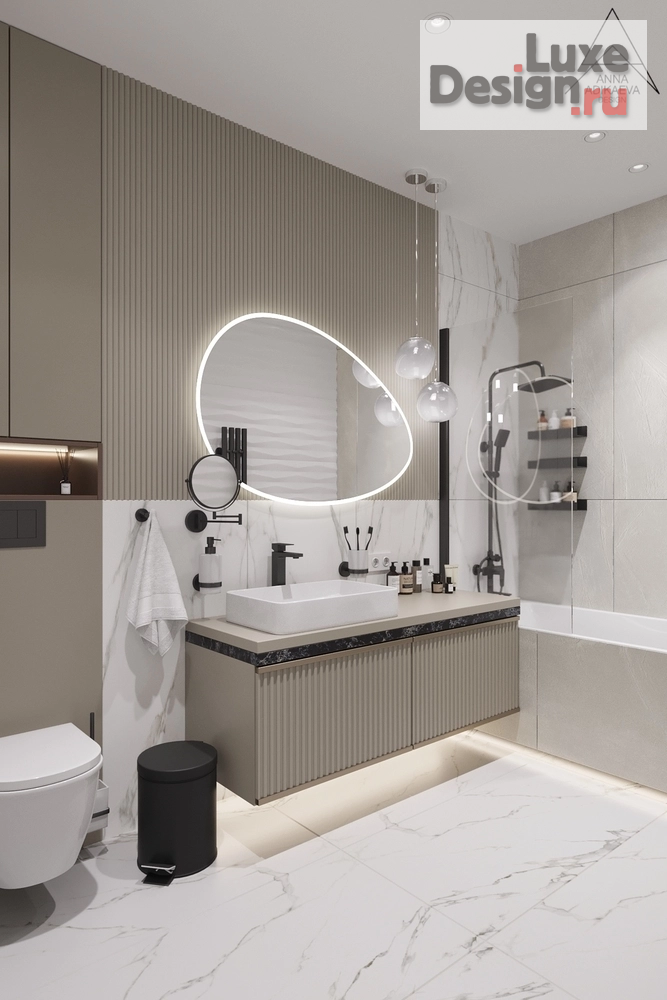 Дизайн интерьера двухкомнатной квартиры "ЖК Любовь и голуби" (фото 19)