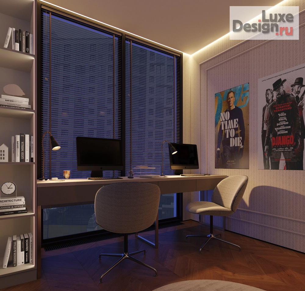 Дизайн интерьера трехкомнатной квартиры "ЖК Остров" (фото 6)