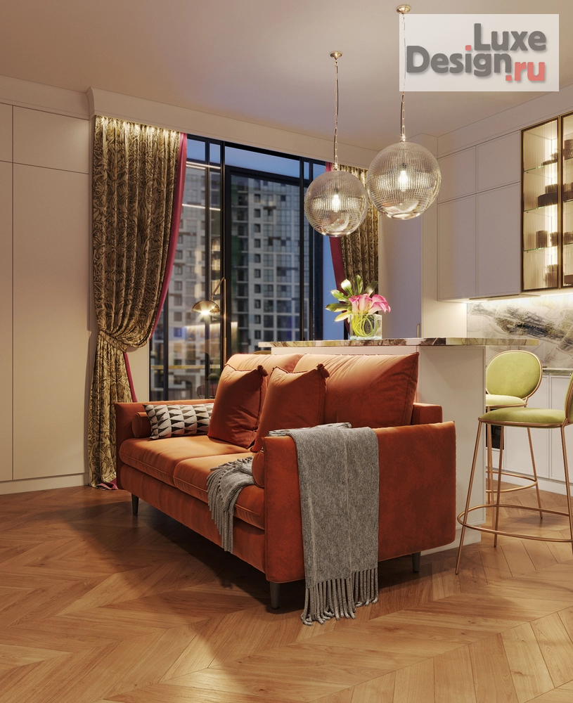 Дизайн интерьера трехкомнатной квартиры "ЖК Остров" (фото 17)