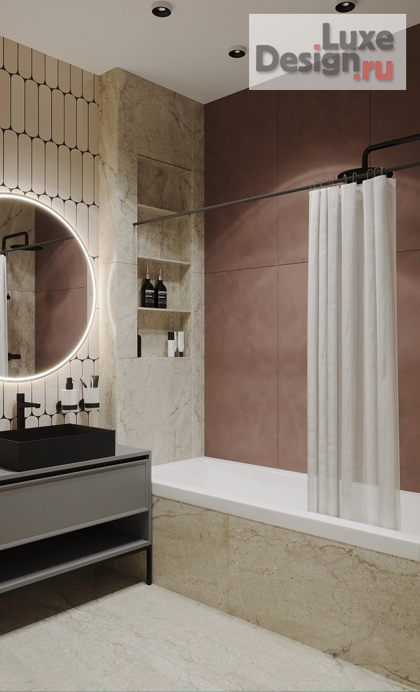 Дизайн интерьера трехкомнатной квартиры "Пр-т Лихачёва" (фото 17)