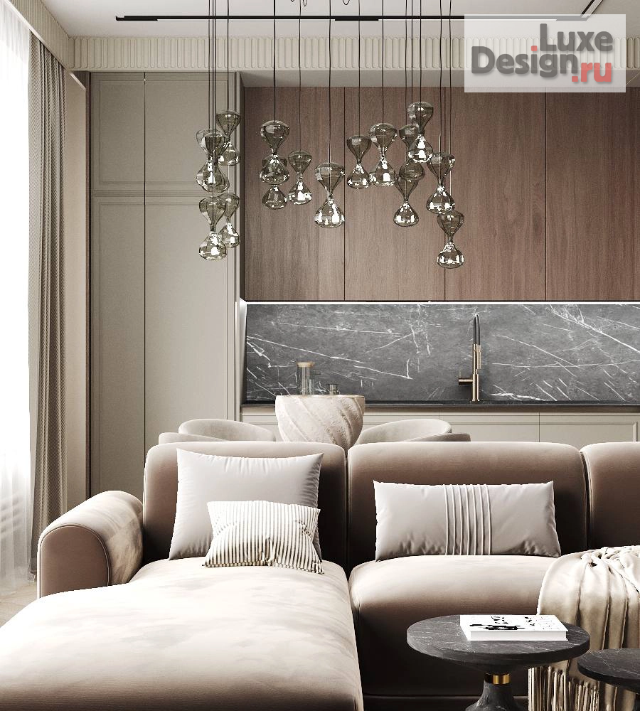 Дизайн интерьера трехкомнатной квартиры "ЖК "Сердце столицы", г. Москва" (фото 8)