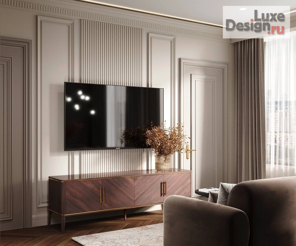 Дизайн интерьера трехкомнатной квартиры "ЖК "Сердце столицы", г. Москва" (фото 5)