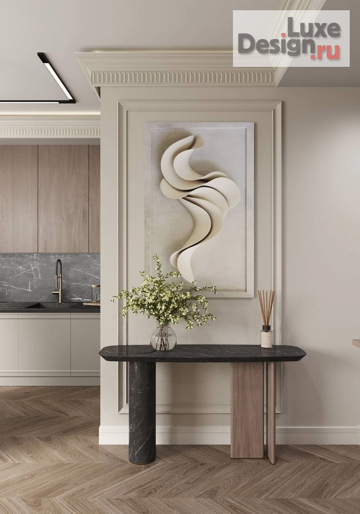 Дизайн интерьера трехкомнатной квартиры "ЖК "Сердце столицы", г. Москва" (фото 7)