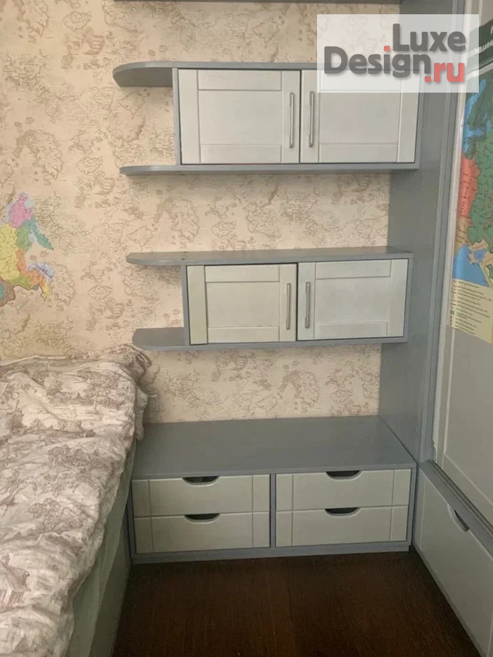 Дизайн интерьера детской "Комната подростка (Никитский бульвар). Квартира находится в жилом доме, включенном в перечень культурного наследия города Москвы, ЦАО. " (фото 10)