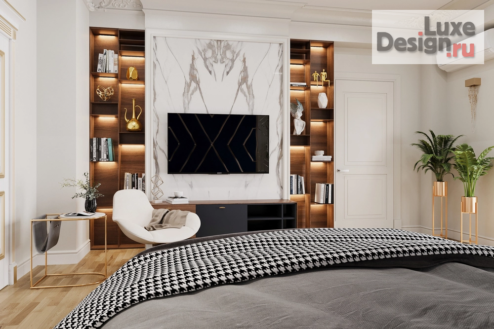 Дизайн интерьера трехкомнатной квартиры "Квартира в ЖК «Черноморский 2», Геленджик, район Толстый Мыс " (фото 6)