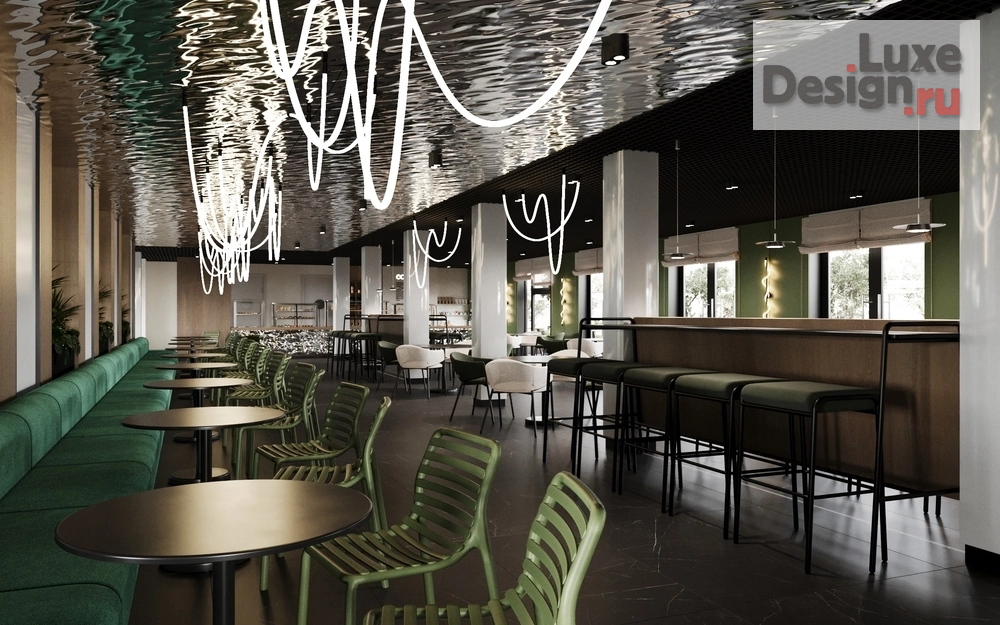 Дизайн интерьера кафе "Кафе. Геленджик, район «Винный город»." (фото 5) от дизайнера 789 Design Studio Дизайн интерьера кафе "Кафе. Геленджик, район «Винный город»." (фото 5)
