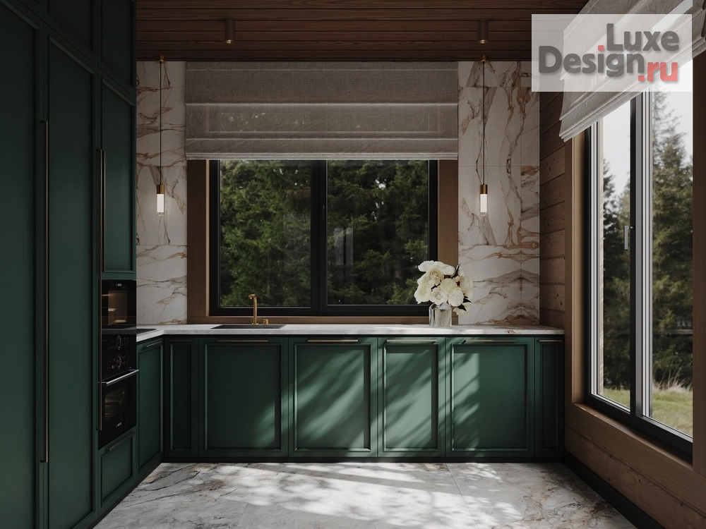 Дизайн интерьера загородного дома "Дизайн дома из бруса для большой семьи" (фото 1)