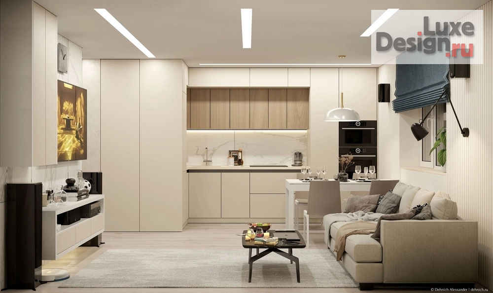 Дизайн интерьера частного дома "Кухня-гостиная" (фото 43) от дизайнера Дехнич Александр Дизайн интерьера частного дома "Кухня-гостиная" (фото 43)