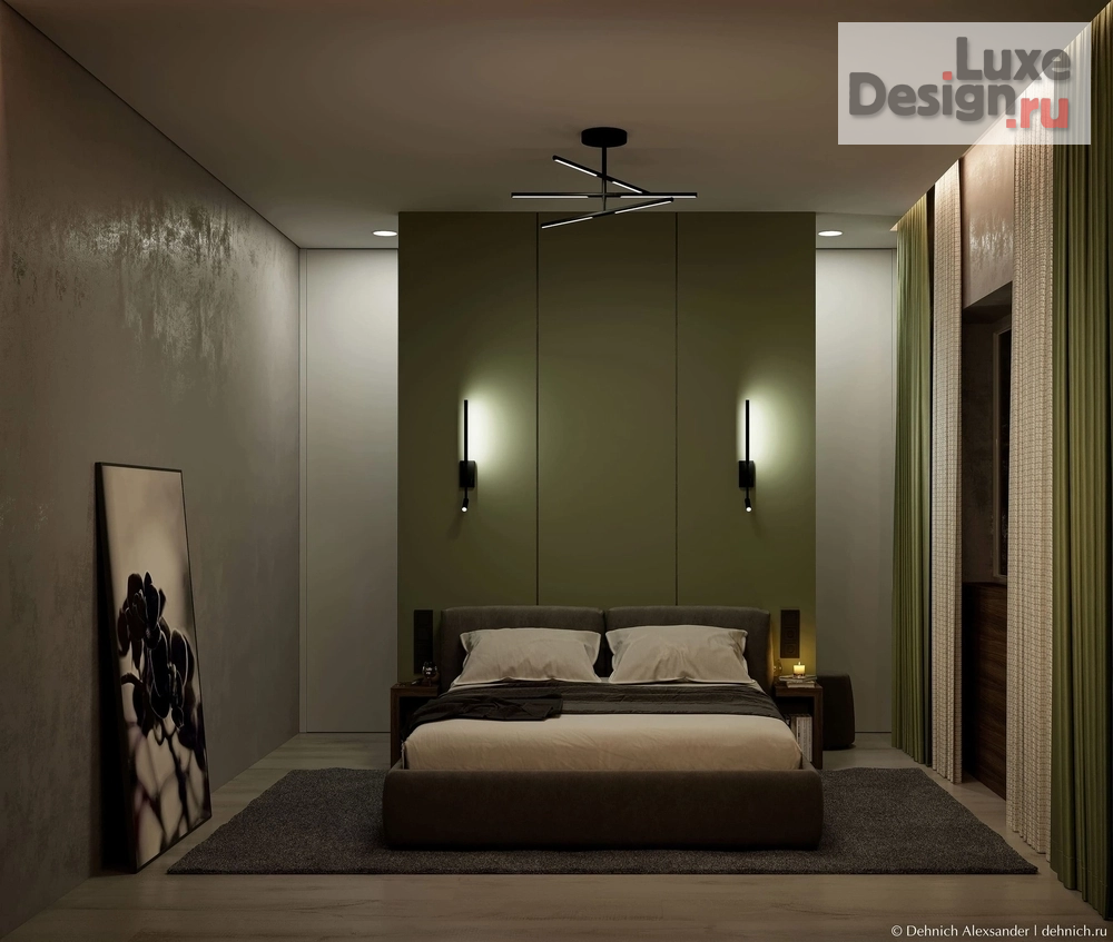 Дизайн интерьера спальни "Спальня" (фото 6) от дизайнера Дехнич Александр Дизайн интерьера спальни "Спальня" (фото 6)