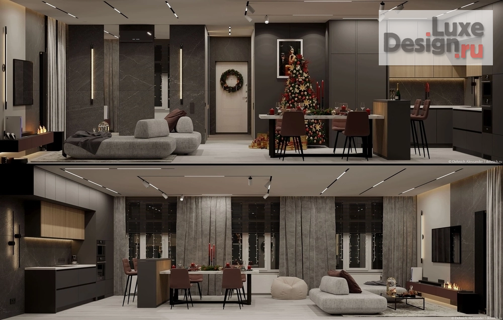 Дизайн интерьера частного дома "Кухня-гостиная" (фото 27) от дизайнера Дехнич Александр Дизайн интерьера частного дома "Кухня-гостиная" (фото 27)