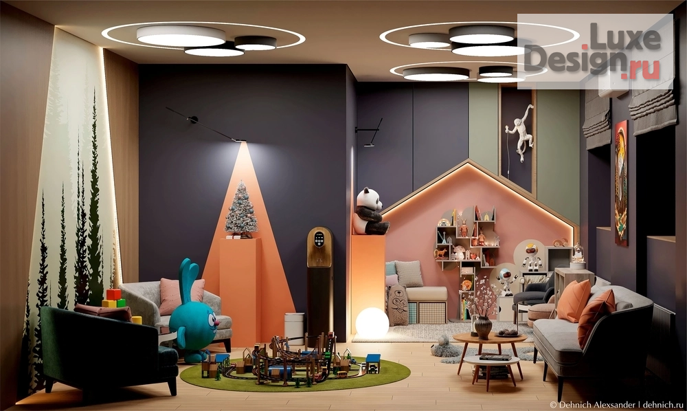 Дизайн интерьера частного дома "Кабинеты и Детские" (фото 11)