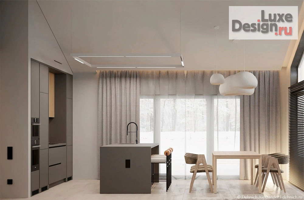Дизайн интерьера частного дома "Кухня-гостиная" (фото 15) от дизайнера Дехнич Александр Дизайн интерьера частного дома "Кухня-гостиная" (фото 15)