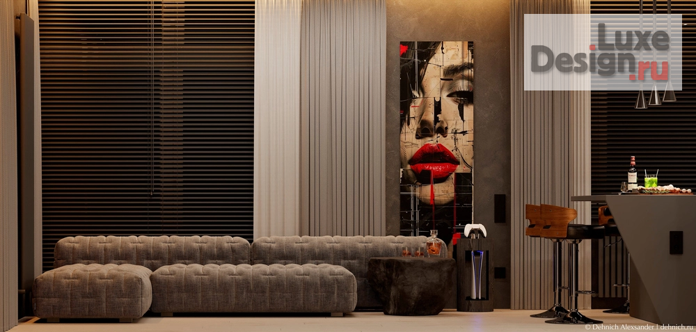 Дизайн интерьера частного дома "Кухня-гостиная" (фото 4) от дизайнера Дехнич Александр Дизайн интерьера частного дома "Кухня-гостиная" (фото 4)