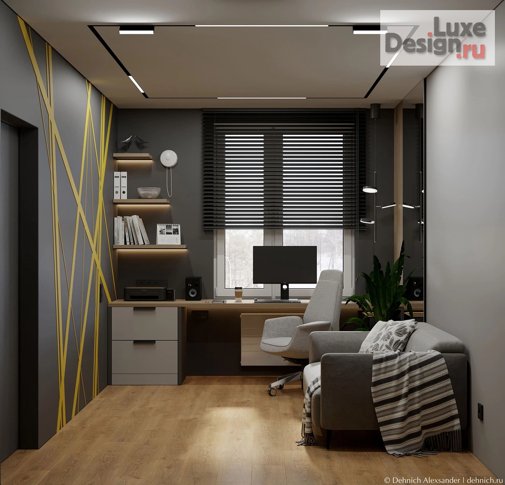 Дизайн интерьера частного дома "Кабинеты и Детские" (фото 1)