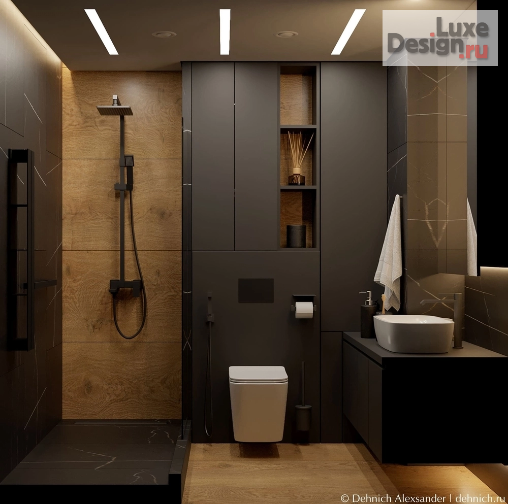 дизайн интерьера санузла "Санузлы" (фото 11)