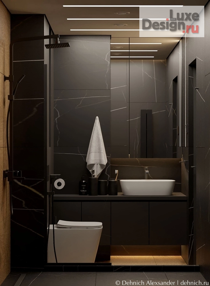 дизайн интерьера санузла "Санузлы" (фото 12)