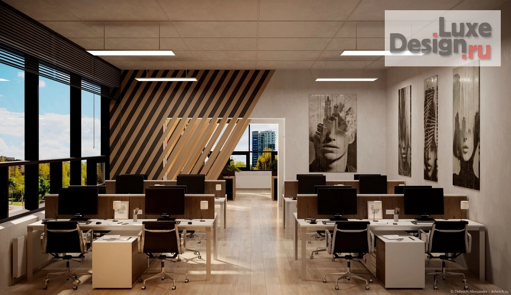 Дизайн интерьера офиса "Офис" (фото 2) от дизайнера Дехнич Александр Дизайн интерьера офиса "Офис" (фото 2)