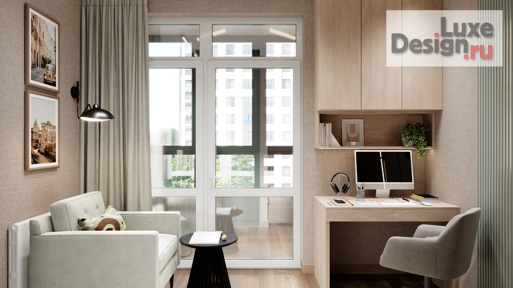 Дизайн интерьера квартиры студии "АРОМАТ ЭВКАЛИПТА" (фото 3)