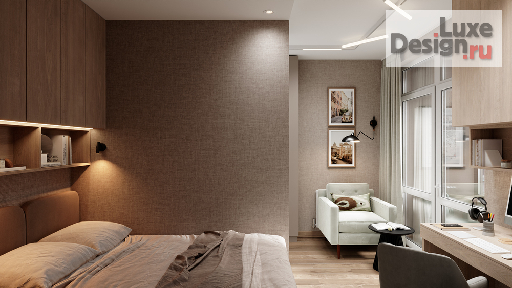 Дизайн интерьера квартиры студии "АРОМАТ ЭВКАЛИПТА" (фото 5)