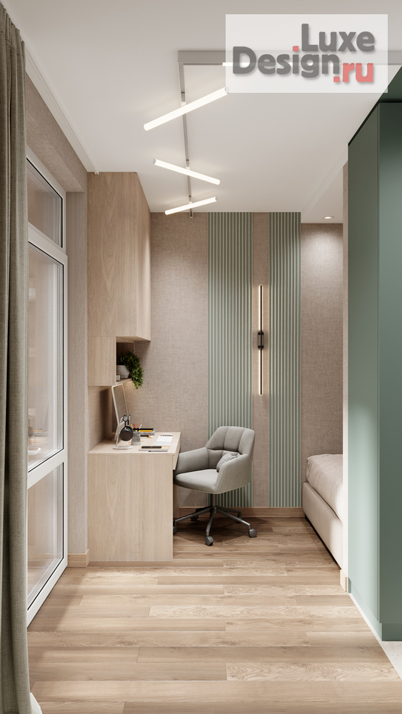 Дизайн интерьера квартиры студии "АРОМАТ ЭВКАЛИПТА" (фото 7)