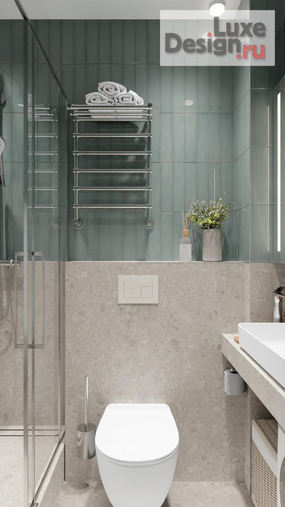 Дизайн интерьера квартиры студии "АРОМАТ ЭВКАЛИПТА" (фото 15)