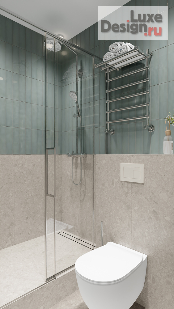 Дизайн интерьера квартиры студии "АРОМАТ ЭВКАЛИПТА" (фото 16)