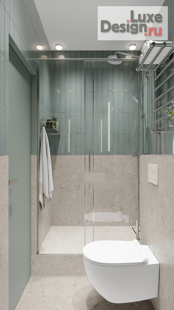 Дизайн интерьера квартиры студии "АРОМАТ ЭВКАЛИПТА" (фото 17)