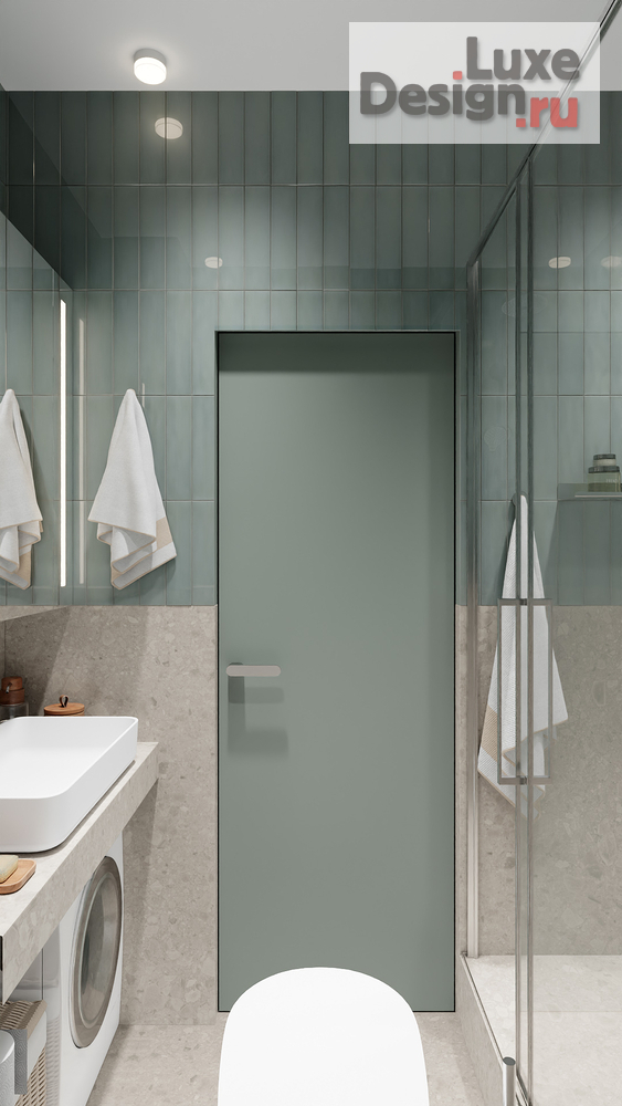 Дизайн интерьера квартиры студии "АРОМАТ ЭВКАЛИПТА" (фото 19)