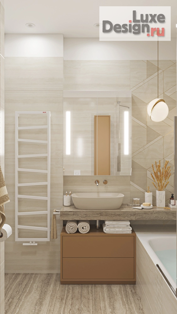 Дизайн интерьера трехкомнатной квартиры "СОВРЕМЕННАЯ ЛЕГКОСТЬ" (фото 32)