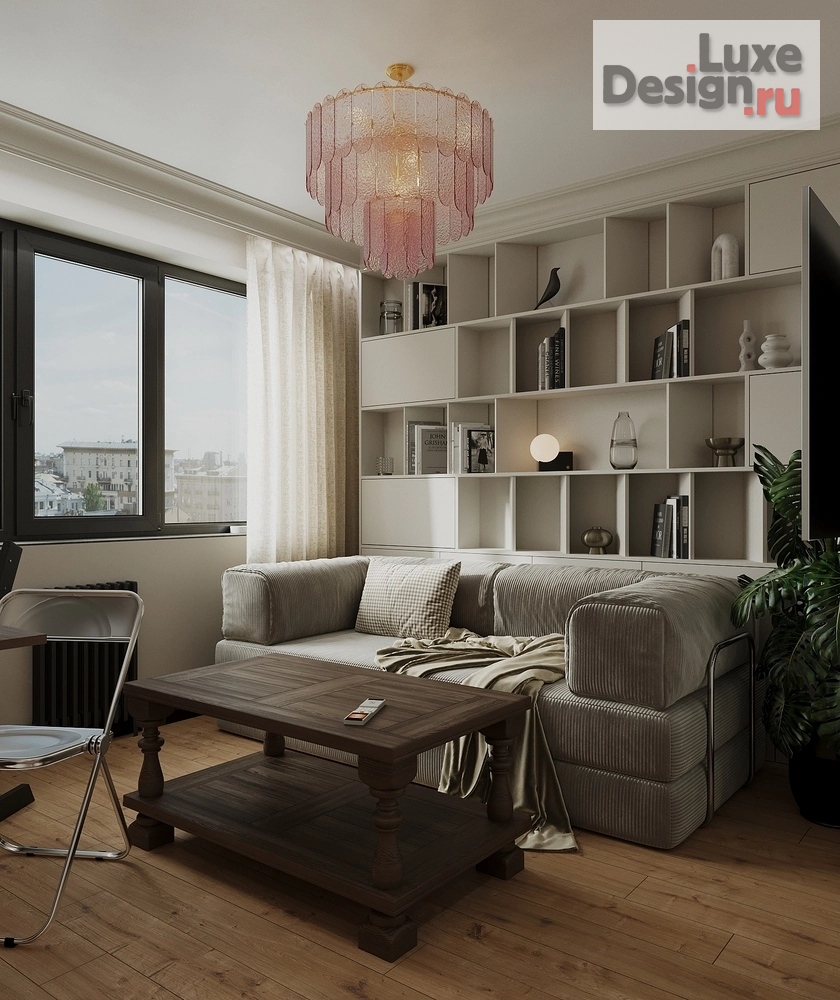 Дизайн интерьера гостиной "Квартира дизайнера" (фото 6)