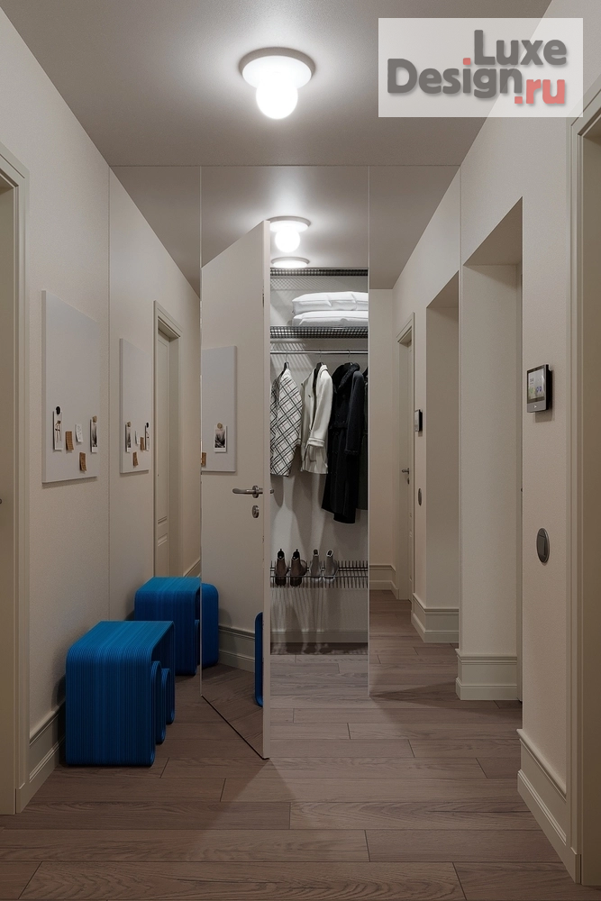 Дизайн интерьера квартиры "ЖК Грин Парк" (фото 2)