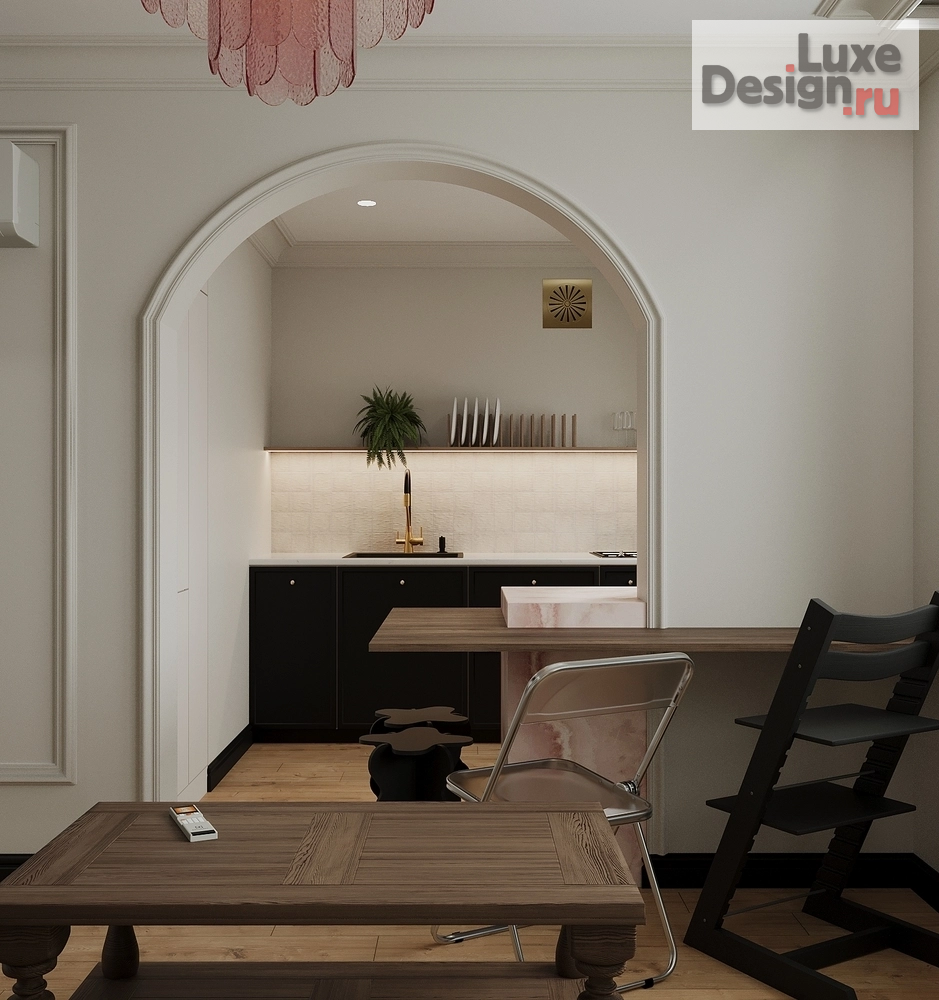 Дизайн интерьера гостиной "Квартира дизайнера" (фото 5)