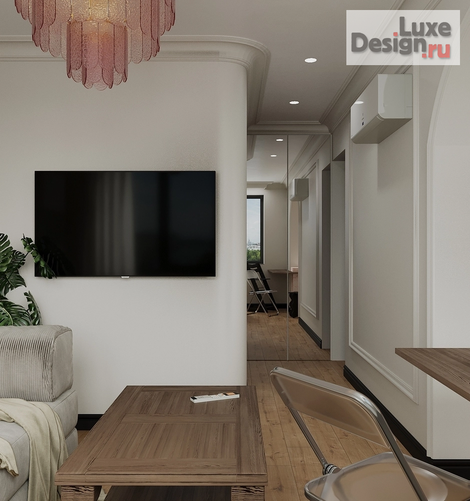 Дизайн интерьера гостиной "Квартира дизайнера" (фото 4)