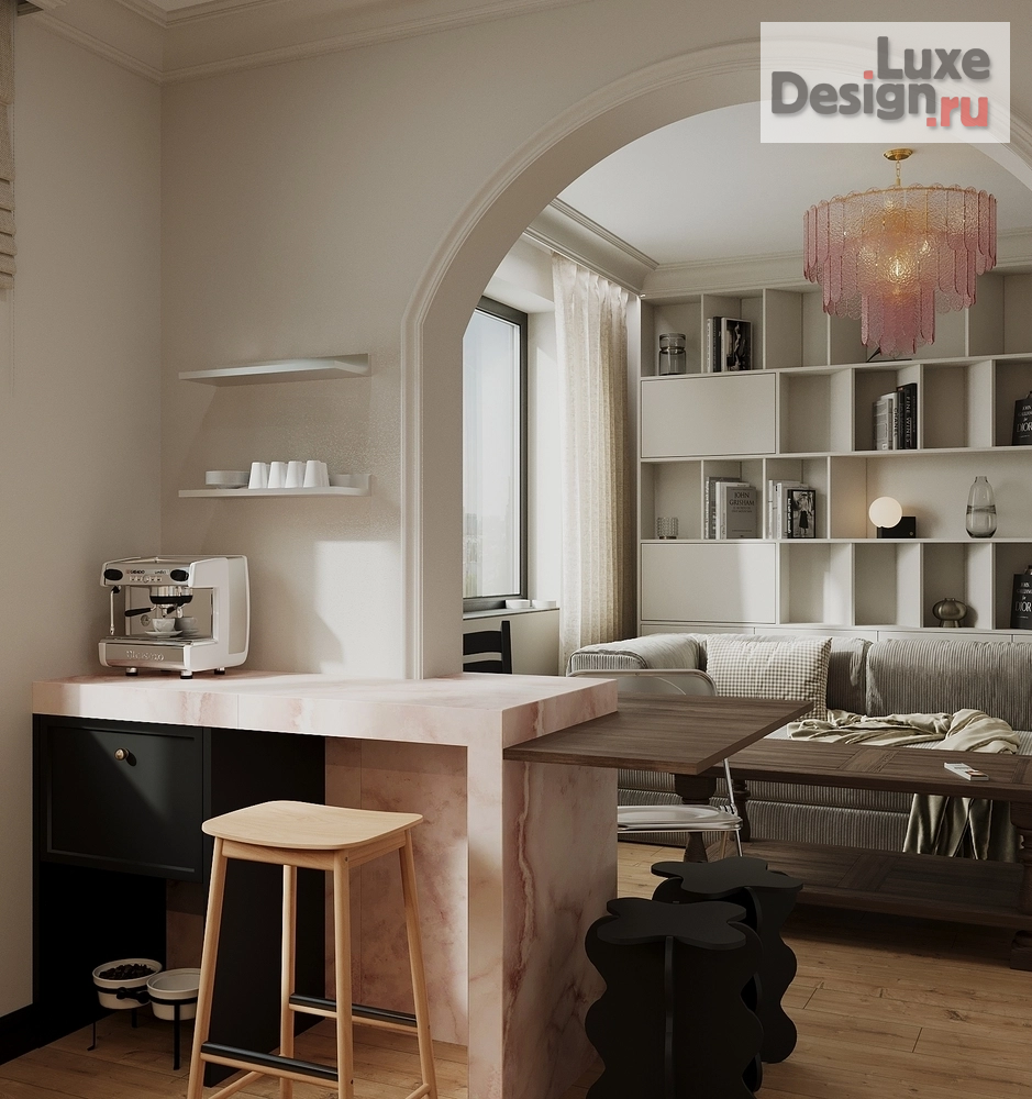 Дизайн интерьера гостиной "Квартира дизайнера" (фото 3)