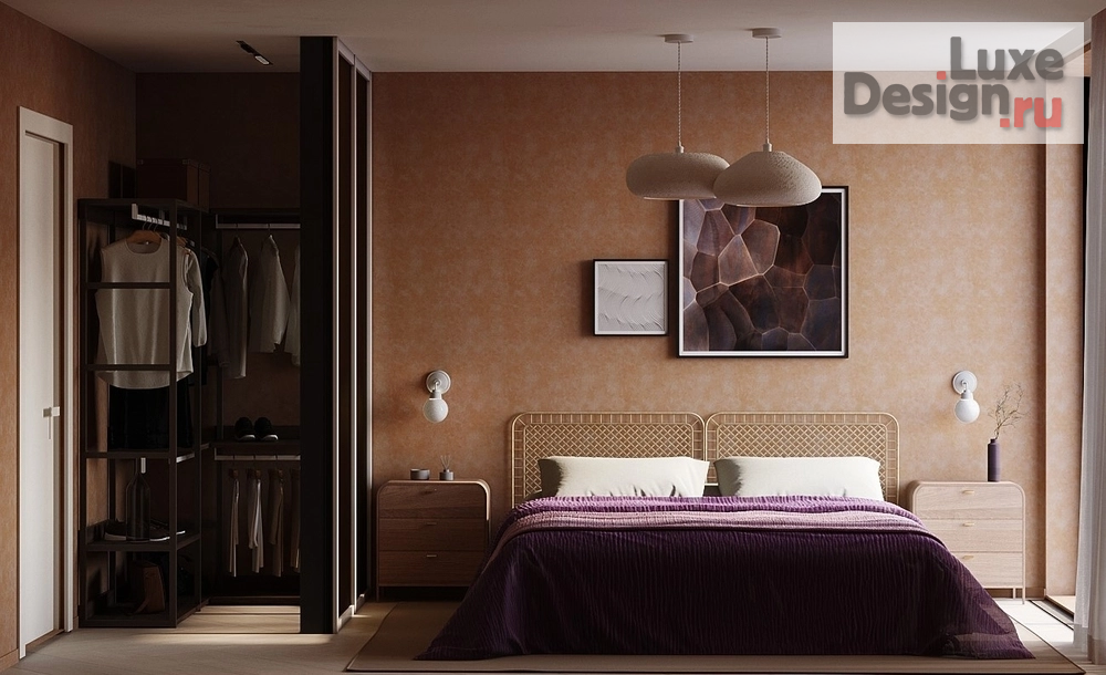 Дизайн интерьера комнаты "Теплый минимализм" (фото 1)