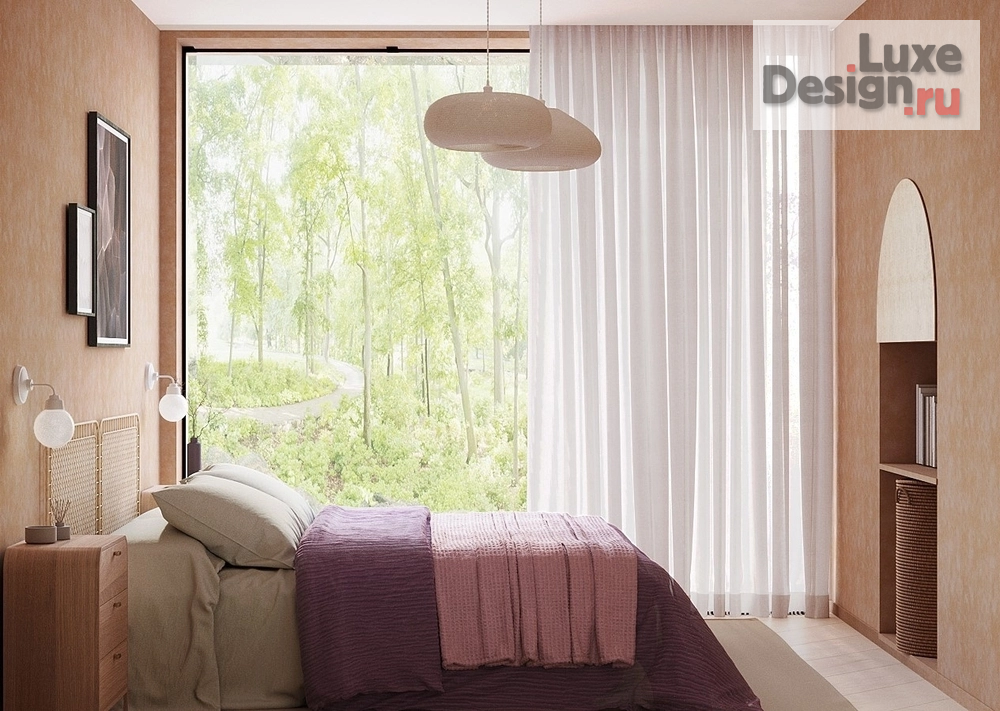 Дизайн интерьера комнаты "Теплый минимализм" (фото 4)