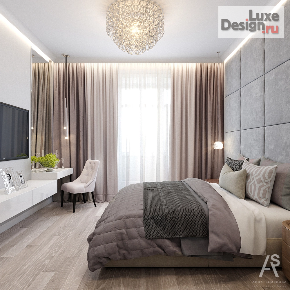 Дизайн интерьера четырехкомнатной квартиры "Квартира 110 м2 в ЖК Янтарный Город" (фото 2)