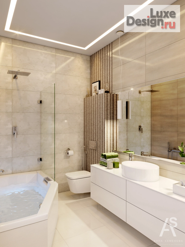 Дизайн интерьера четырехкомнатной квартиры "Квартира 110 м2 в ЖК Янтарный Город" (фото 12)