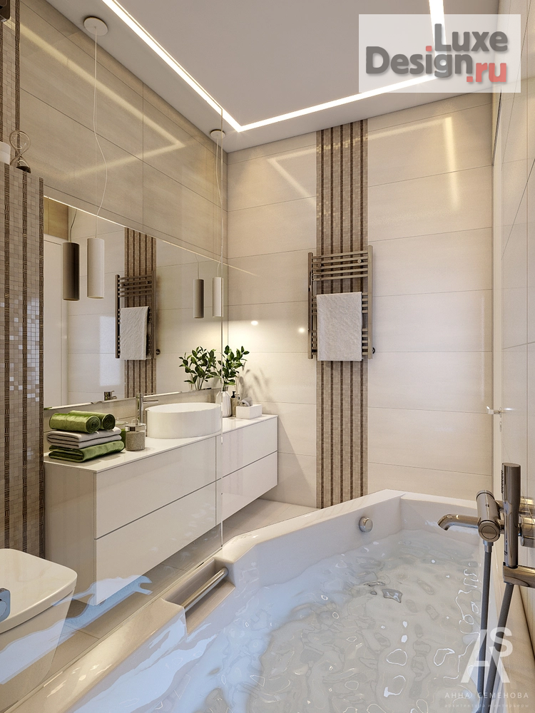 Дизайн интерьера четырехкомнатной квартиры "Квартира 110 м2 в ЖК Янтарный Город" (фото 14)