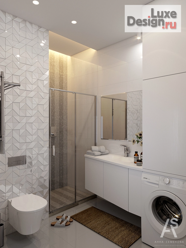 Дизайн интерьера четырехкомнатной квартиры "Квартира 110 м2 в ЖК Янтарный Город" (фото 15)