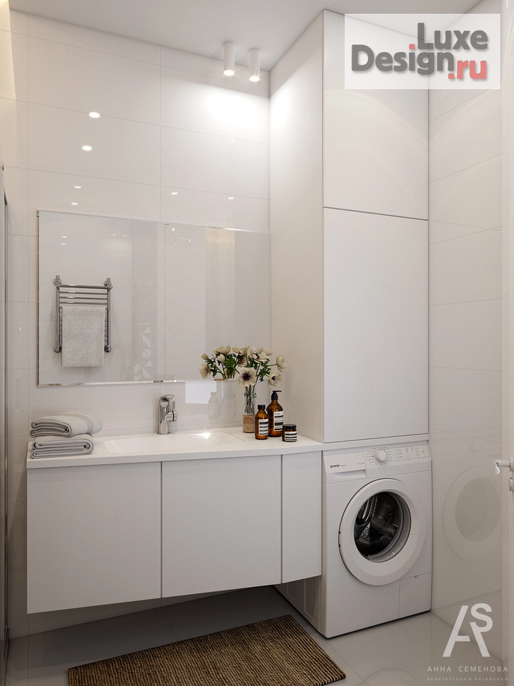 Дизайн интерьера четырехкомнатной квартиры "Квартира 110 м2 в ЖК Янтарный Город" (фото 17)