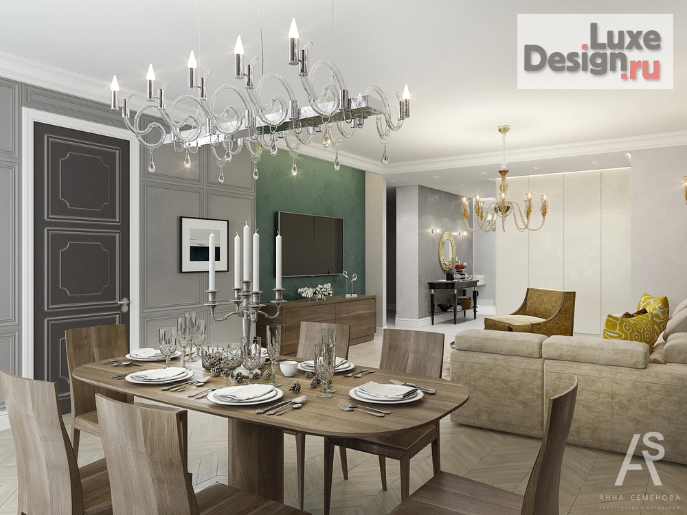 Дизайн интерьера квартиры "Квартира 125 м2 в ЖК Кунцево" (фото 3)