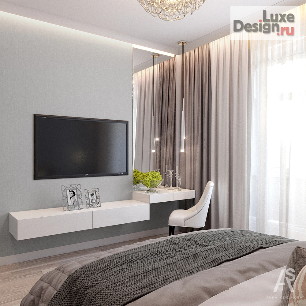 Дизайн интерьера четырехкомнатной квартиры "Квартира 110 м2 в ЖК Янтарный Город" (фото 3)