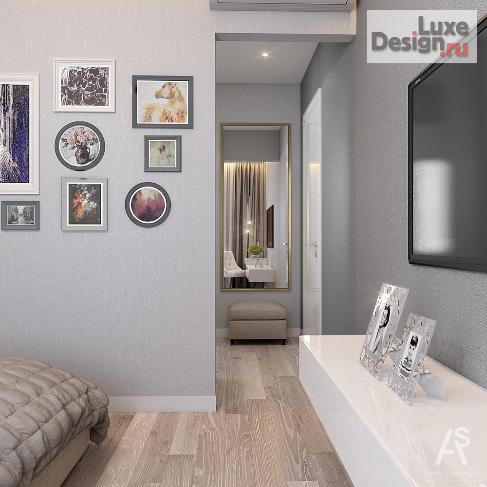 Дизайн интерьера четырехкомнатной квартиры "Квартира 110 м2 в ЖК Янтарный Город" (фото 4)