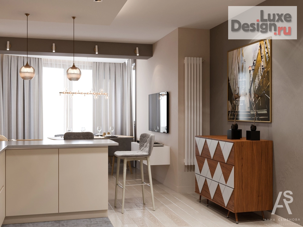 Дизайн интерьера квартиры "Квартира 74 м2 в ЖК Лобачевский" (фото 21)